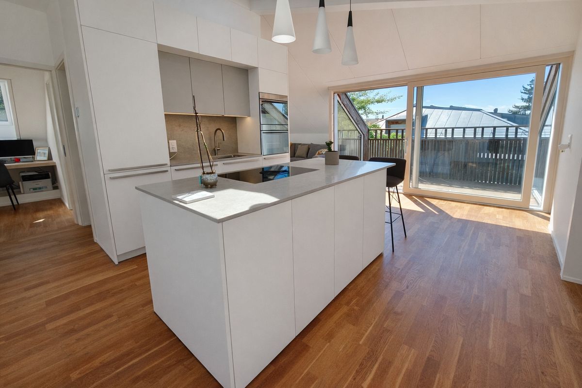 Superbe attique de 3.5 pièces avec balcon sud